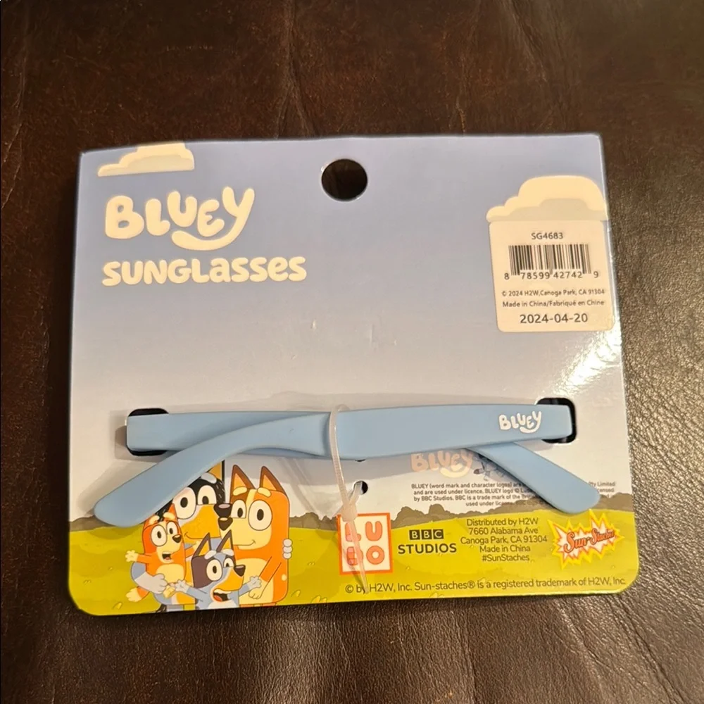 Bluey Kids Sunglasses with Purple and Yellow Ears